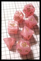 Dice : Dice - Dice Sets - Chessex Easter Pink w Gold Nums - Ebay Jan 2010